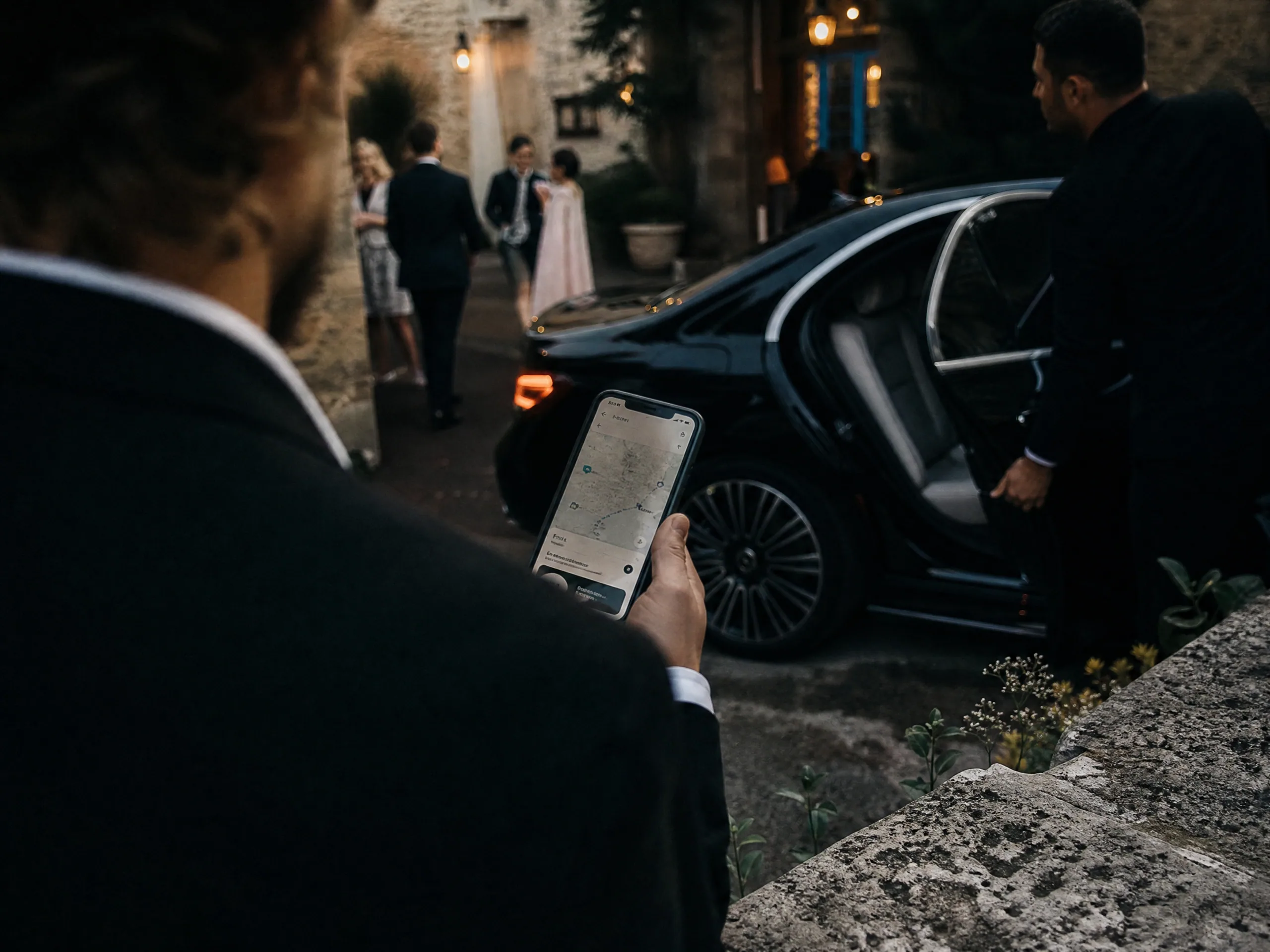Wedding reception detail: Cabify, Uber, and Bolt: where VTC usually works
