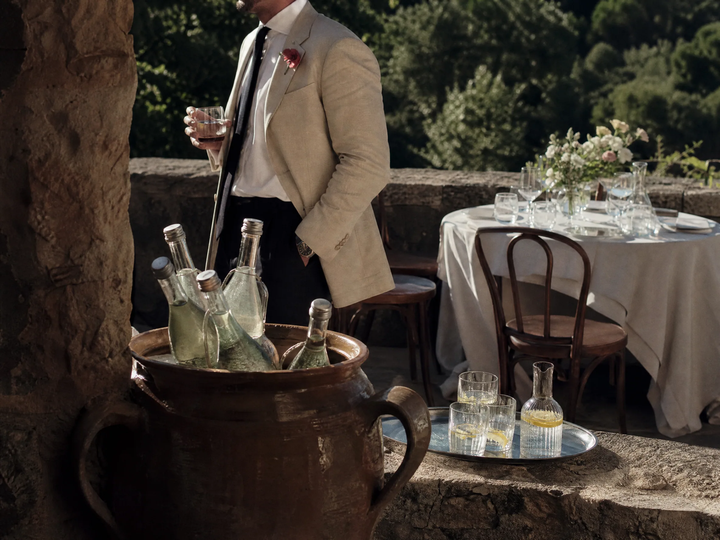 Wedding reception detail: Creative Hydration Ideas