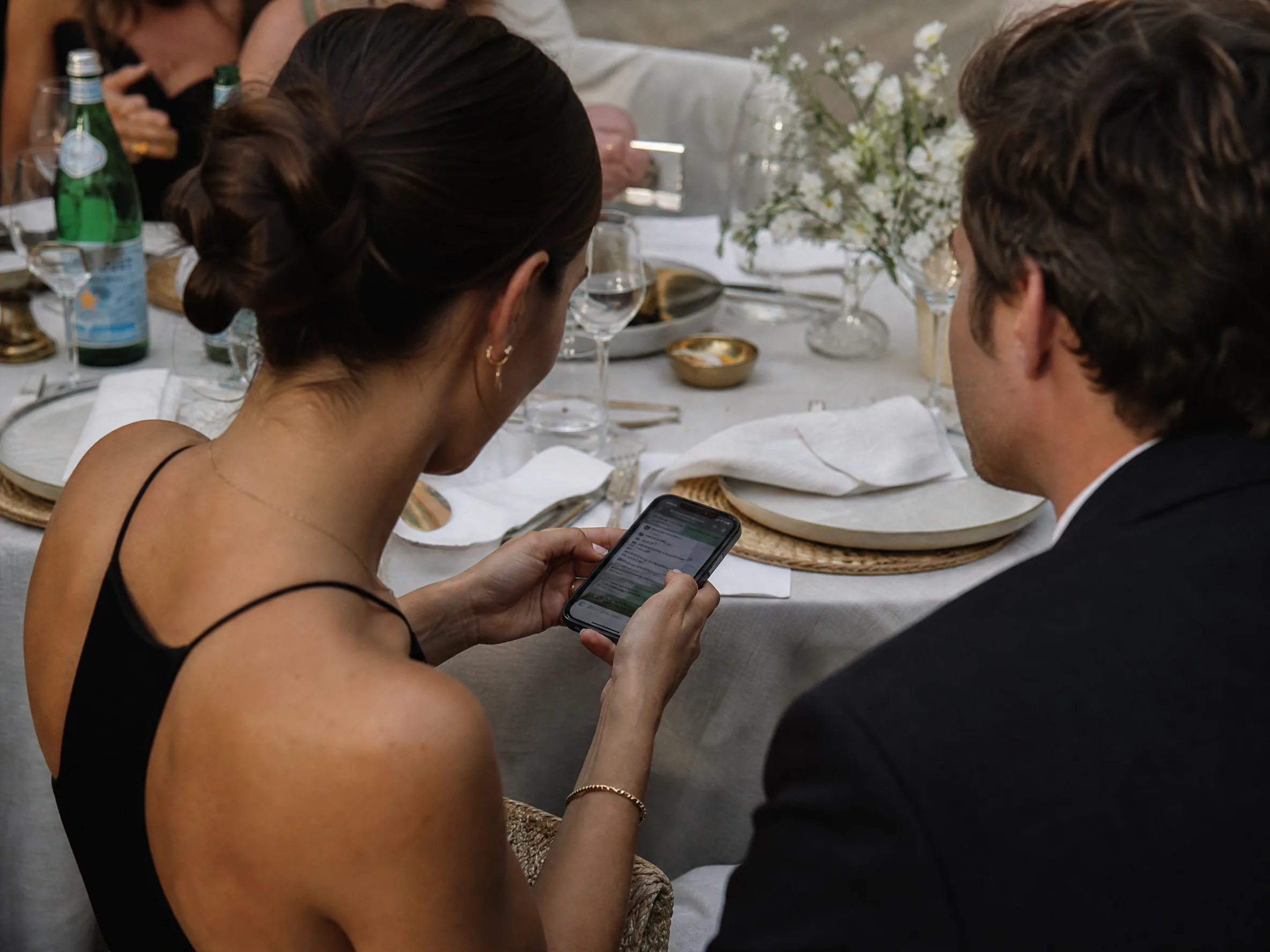 Wedding reception detail: Communicating with Your Guests