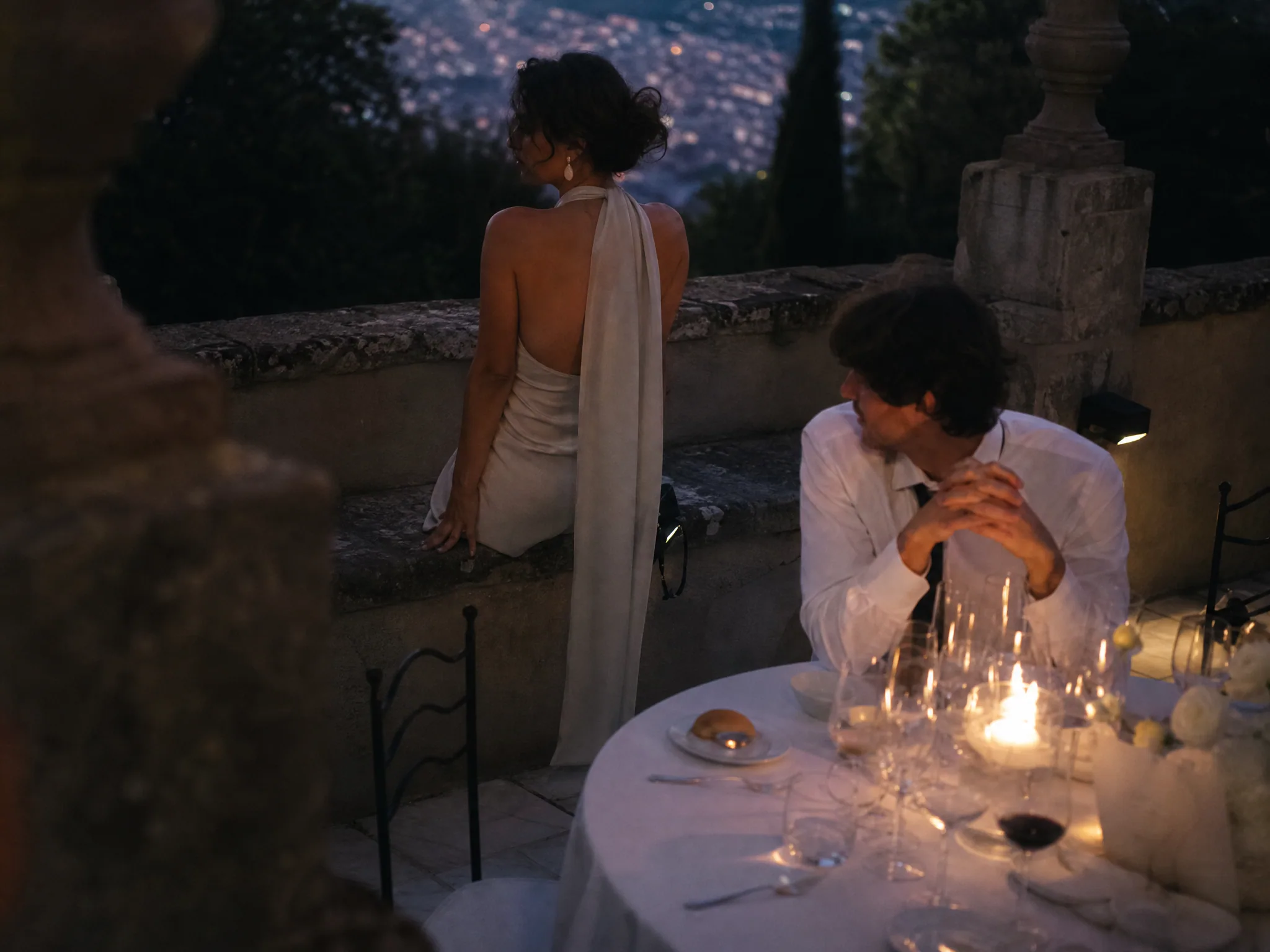 Wedding reception detail: Lighting and Time of Day