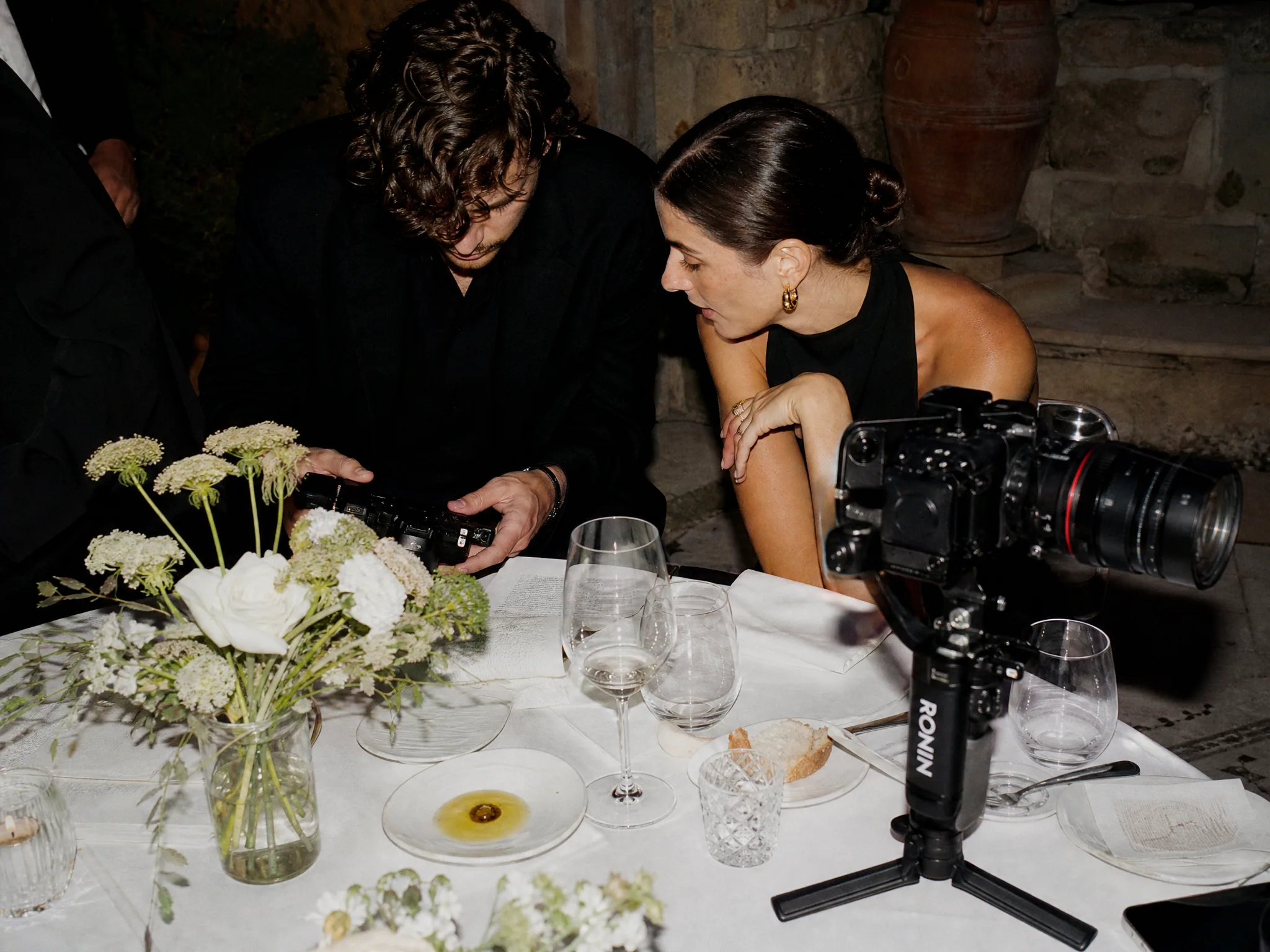 Wedding reception detail: Discussing Equipment and Technical Skills