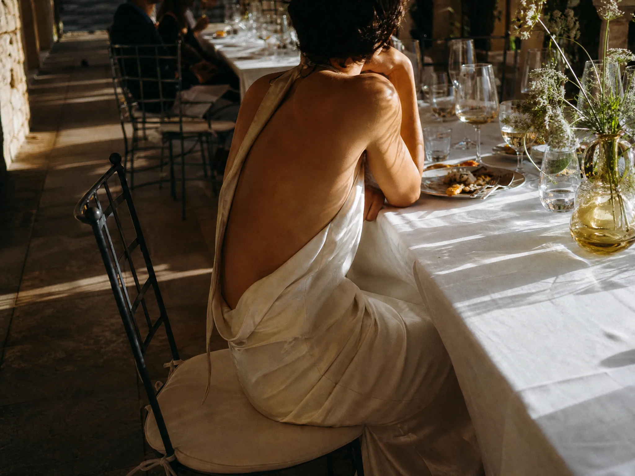 Wedding reception detail: Embracing the Island's Natural Light